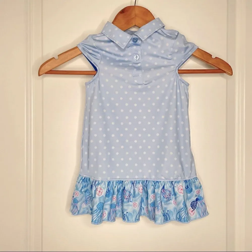 Turtles & Tees polka dot and Jellyfish print dress